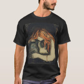 Love and Pain (The Vampire) (door Edvard Munch) T-shirt (Voorkant)