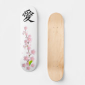 Love and Peace Japans Sakura Skateboard (Voorkant)