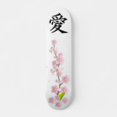 Love and Peace Japans Sakura Skateboard (Voorkant)