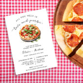 Love and Pizza Rehearsal Dinner Kaart