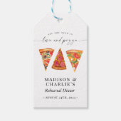 "Love and Pizza" repetitie Cadeaulabel (Voorkant)