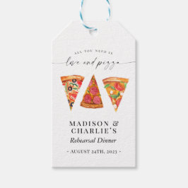 "Love and Pizza" repetitie Cadeaulabel