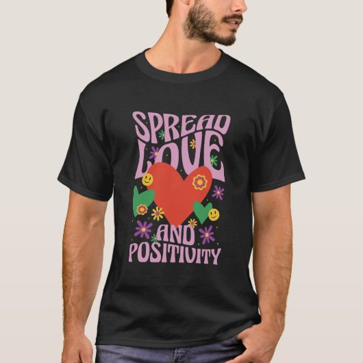 love and positivity t-shirt (Voorkant)