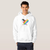 Love and Pride Long Slapeve Hoodie (Voorkant volledig)
