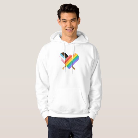 Love and Pride Long Slapeve Hoodie (Voorkant volledig)