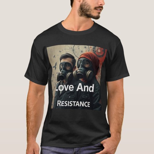 LOVE AND RESISTANCE Kafka Romantics Modern Graphic T-shirt (Voorkant)