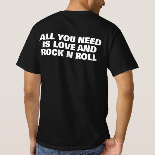 Love and Rock N Roll T-shirt (Achterkant)