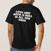 Love and Rock N Roll T-shirt (Achterkant)