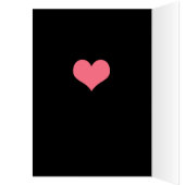 Love and Rozen Blackboard Style Kaart (Binnen (Links))