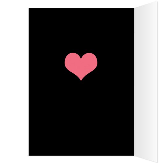 Love and Rozen Blackboard Style Kaart (Binnen (Links))