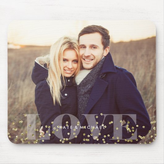 Love and Sparkles Photo Muismat (Voorkant)