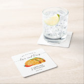 Love and Tacos Rehearsal Dinner Kartonnen Onderzetters (Insitu)