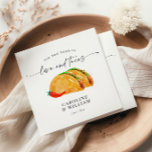 Love and Tacos Rehearsal Dinner Servet<br><div class="desc">Love and Tacos Rehearsal Dinner Napkins</div>