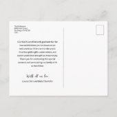 Love and Thanks Custom photo Collage Baby Shower Briefkaart (Achterkant)