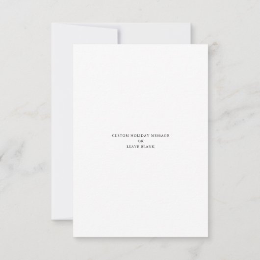 Love and Thanks | Newlywed Plaid Christmas Photo Bedankkaart (Achterkant)