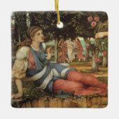 Love and the Maiden by John Stanhope Keramisch Ornament (Voorkant)