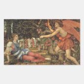 Love and the Maiden by John Stanhope Rechthoekige Sticker (Voorkant)