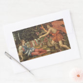 Love and the Maiden by John Stanhope Rechthoekige Sticker (Envelop)