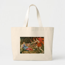Love and the Maiden Grote Tote Bag