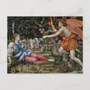 Love and the Maiden (oil on canvas) Briefkaart