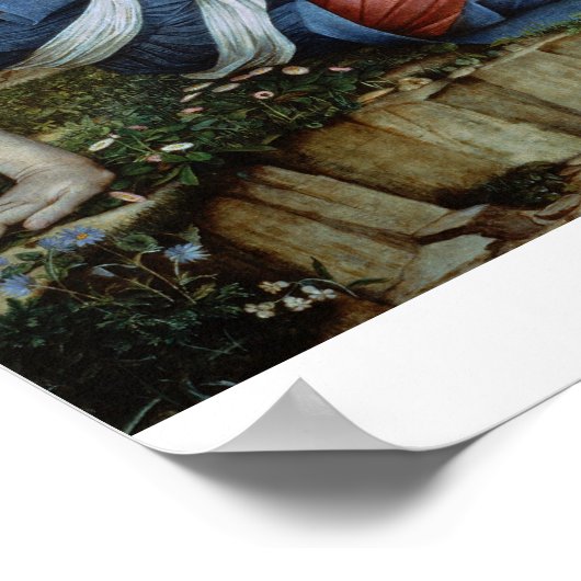 Love and the Maiden (oil on canvas) Poster (Hoek)