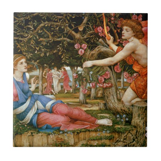 Love and the Maiden Tegeltje (Voorkant)