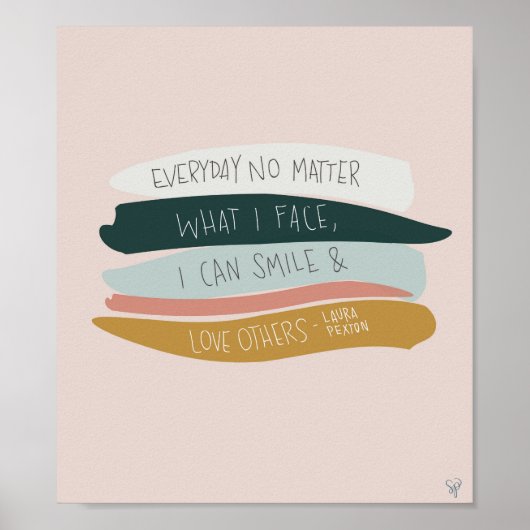 Love Anderen Quote van Laura Pexton Poster (Voorkant)