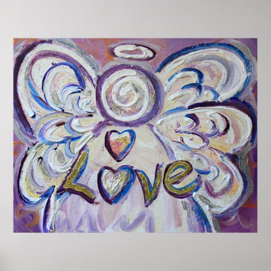 Love Angel Art Poster Print (Voorkant)