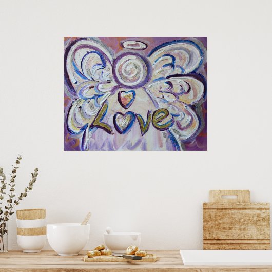 Love Angel Art Poster Print (Keuken)