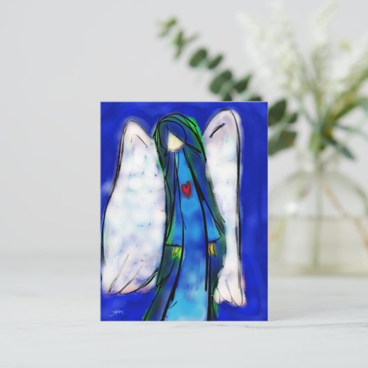 Love Angel Briefkaart (Staand voorkant)