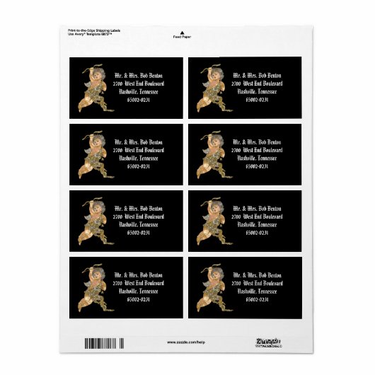 Love Angel Etiket (Full Sheet)