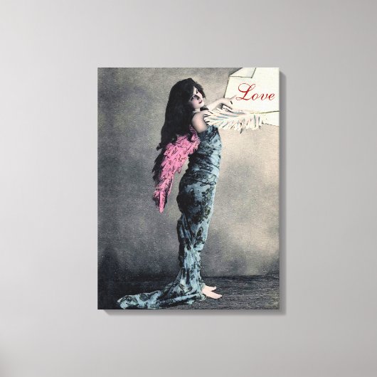 Love Angel II - 18x24-inch gevlekt canvas (Voorkant)