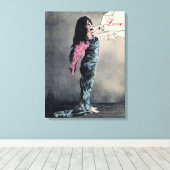 Love Angel II - 18x24-inch gevlekt canvas Afdruk (Insitu (Houten vloer))