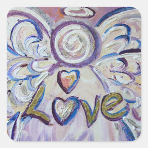 Love Angel Inspirerend Word Art Decal Stickers