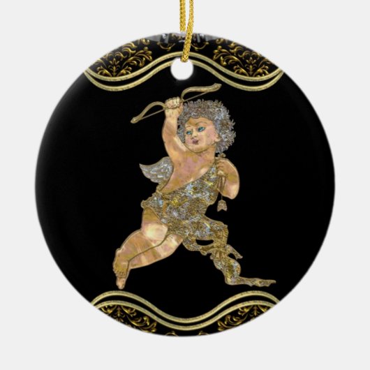 Love Angel Keramisch Ornament (Voorkant)