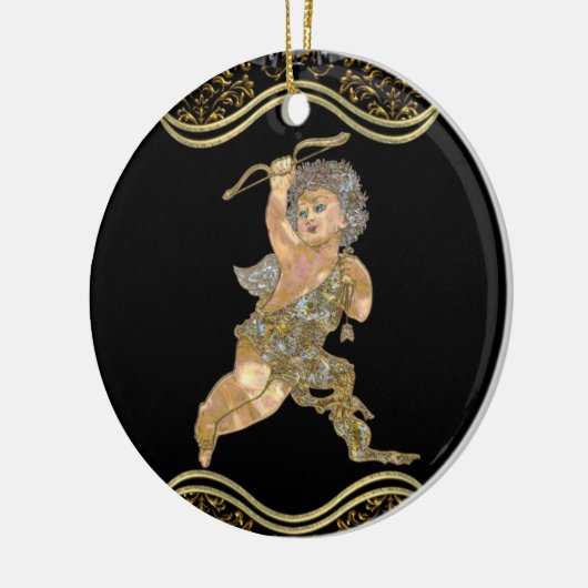 Love Angel Keramisch Ornament (Links)