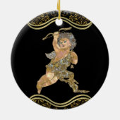 Love Angel Keramisch Ornament (Achterkant)