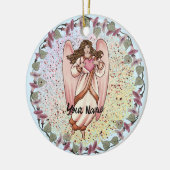 Love Angel Keramisch Ornament (Links)