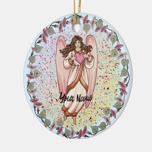 Love Angel Keramisch Ornament (Links)