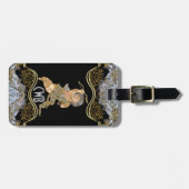 Love Angel Monogram Bagagelabel (Voorkant horizontaal)