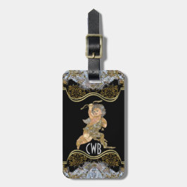 Love Angel Monogram Bagagelabel