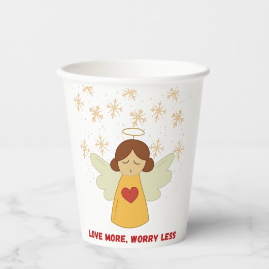 Love angel papieren bekers (Voorkant)