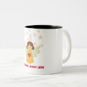 Love angel tweekleurige koffiemok (Voorkant rechts)