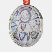 Love Angel Word Love Ornament (Links)