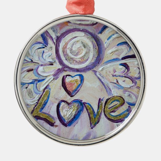 Love Angel Word Love Ornament (Voorkant)