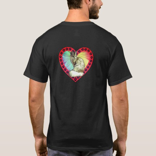 Love Angora Cats T-shirt (Achterkant)