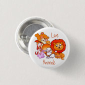 Love Animals Button (Voorkant /achterkant)