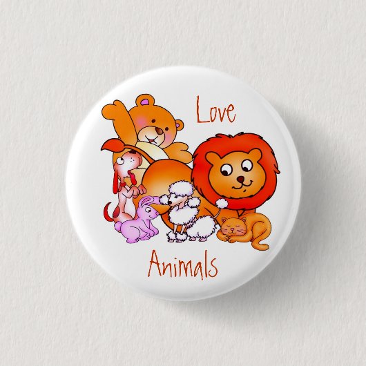 Love Animals Button (Voorkant)