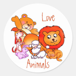 Love Animals Sticker
