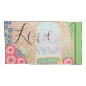 Love Anyway Set van King Size Kussen Hoesjes Kussensloop (Achterkant-Rechts)